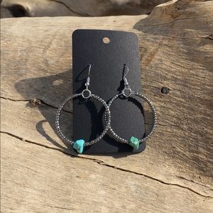 Western Style Beaded Hoop Earrings!